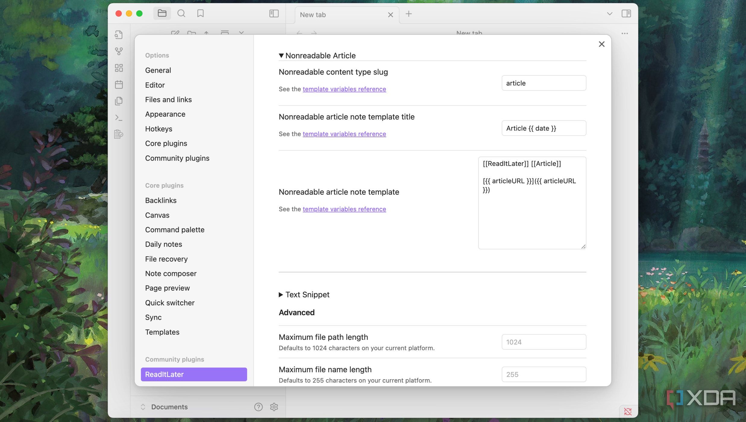This free Obsidian plugin helps me save content to read it later