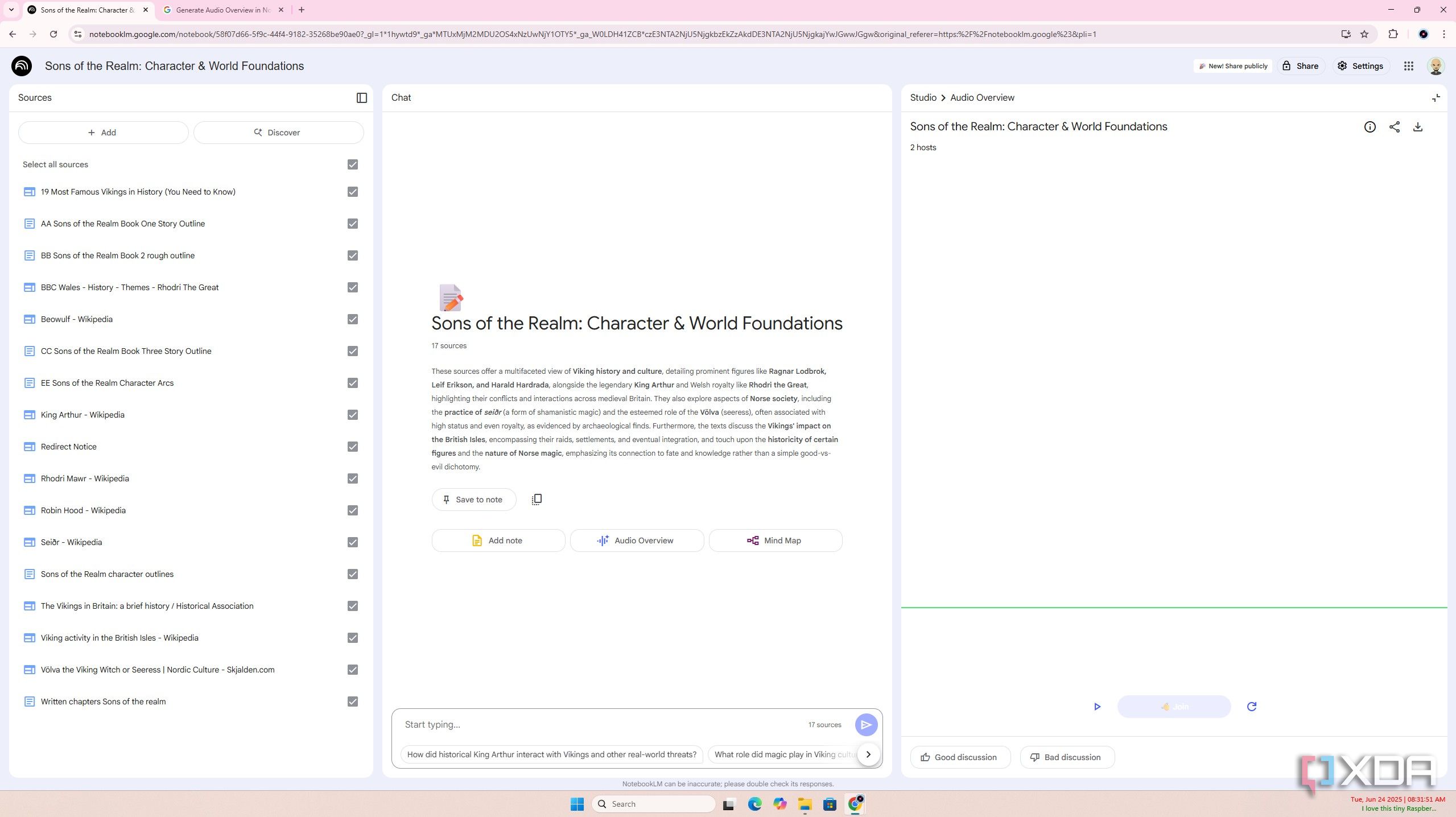 I tried NotebookLM for plotting my novel, and think it's amazing