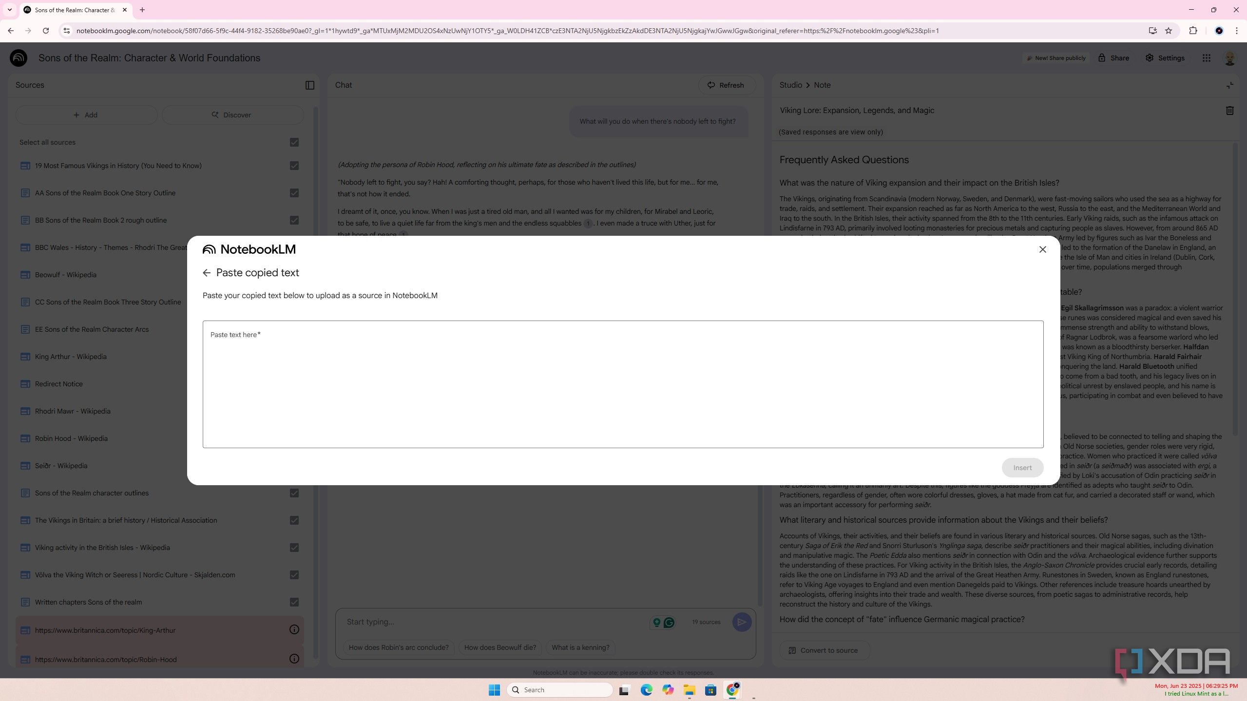 I tried NotebookLM for plotting my novel, and think it's amazing