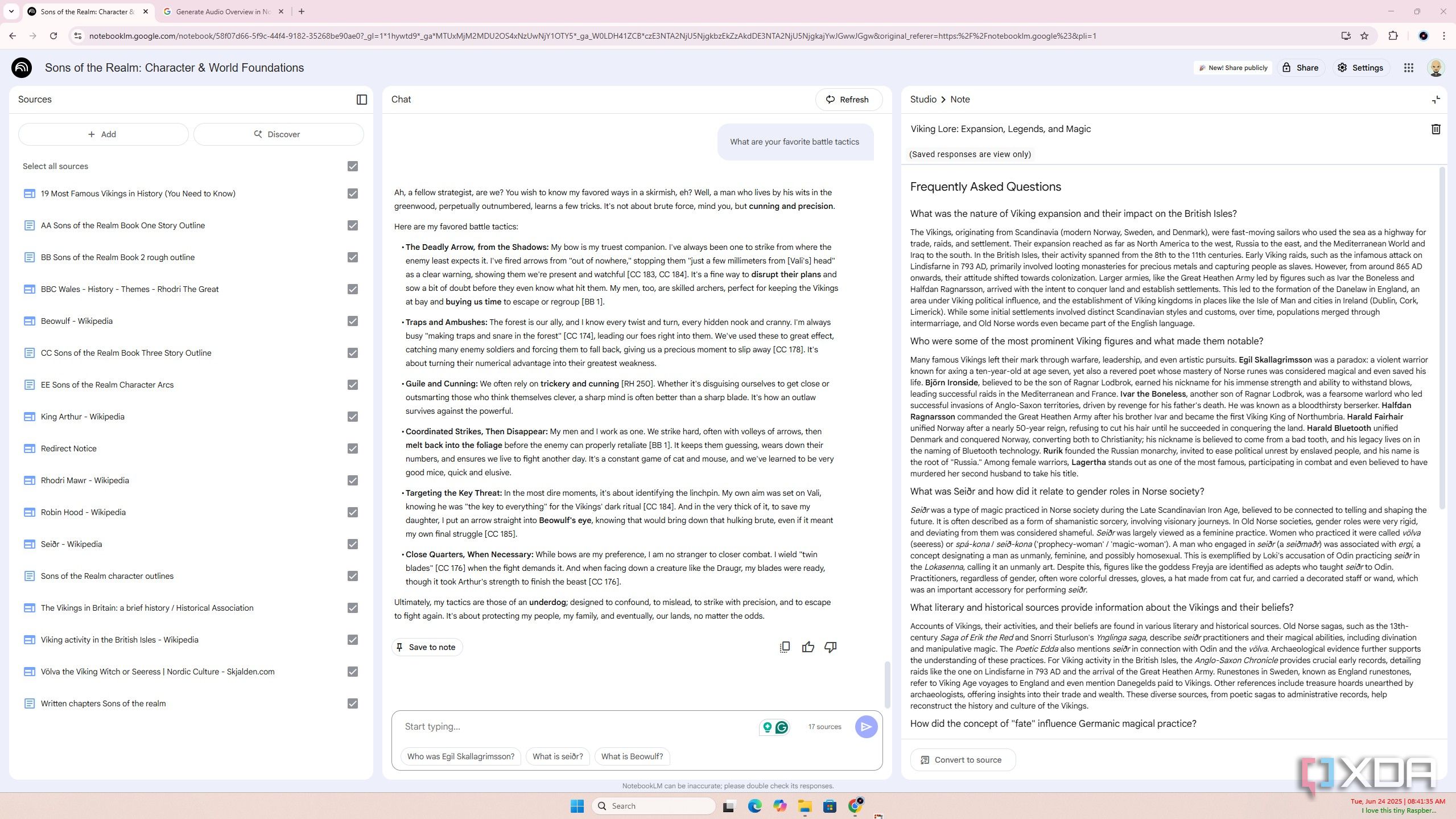 I tried NotebookLM for plotting my novel, and think it's amazing