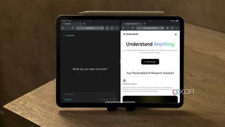NotebookLM and Perplexity website shown