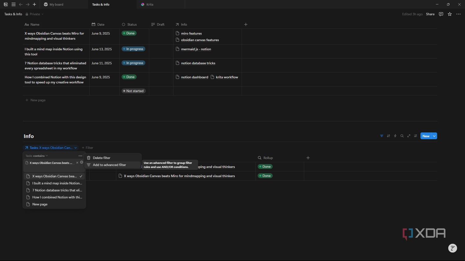 Notion Filtering See how databases in Notion eliminated spreadsheets from my workflow