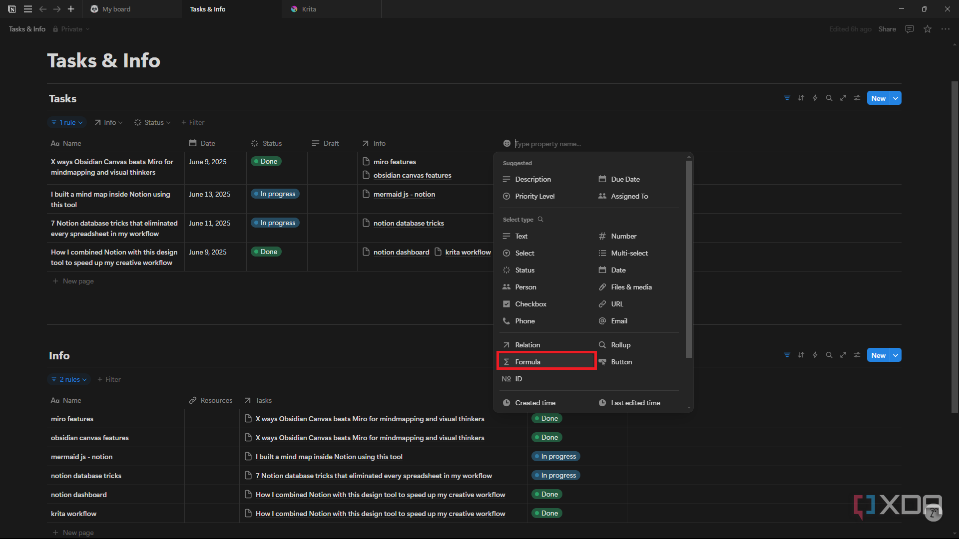See how databases in Notion eliminated spreadsheets from my workflow