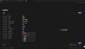 Notion adding tags to entries