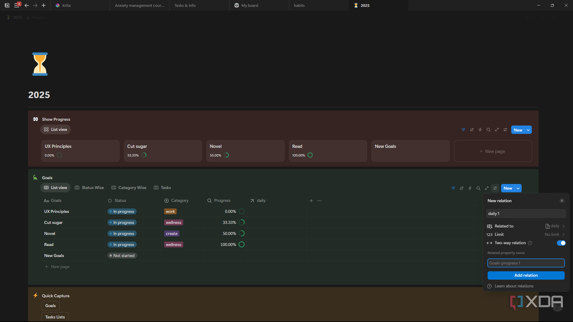 Notion select related database
