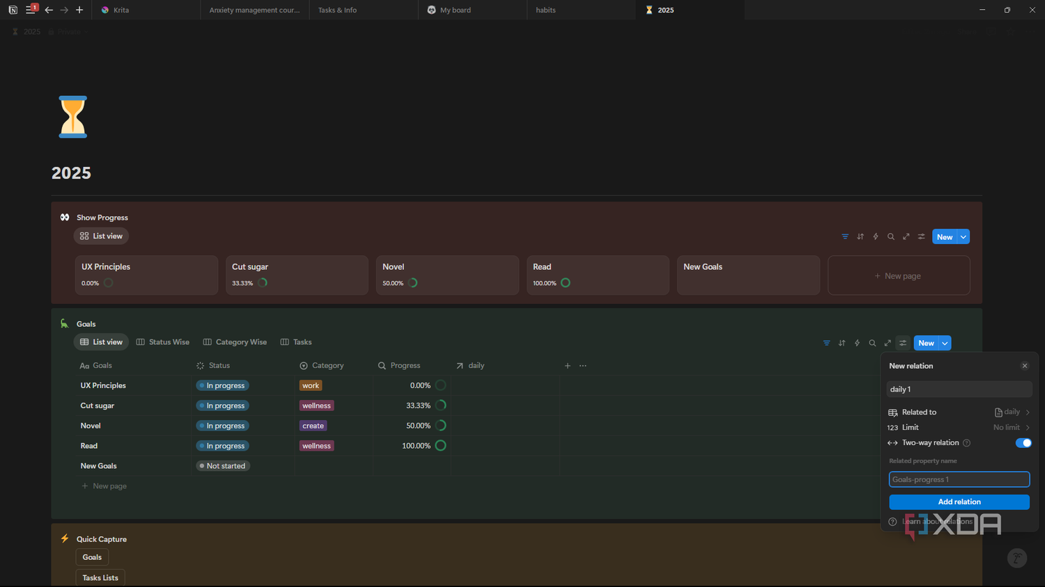 Notion select related database