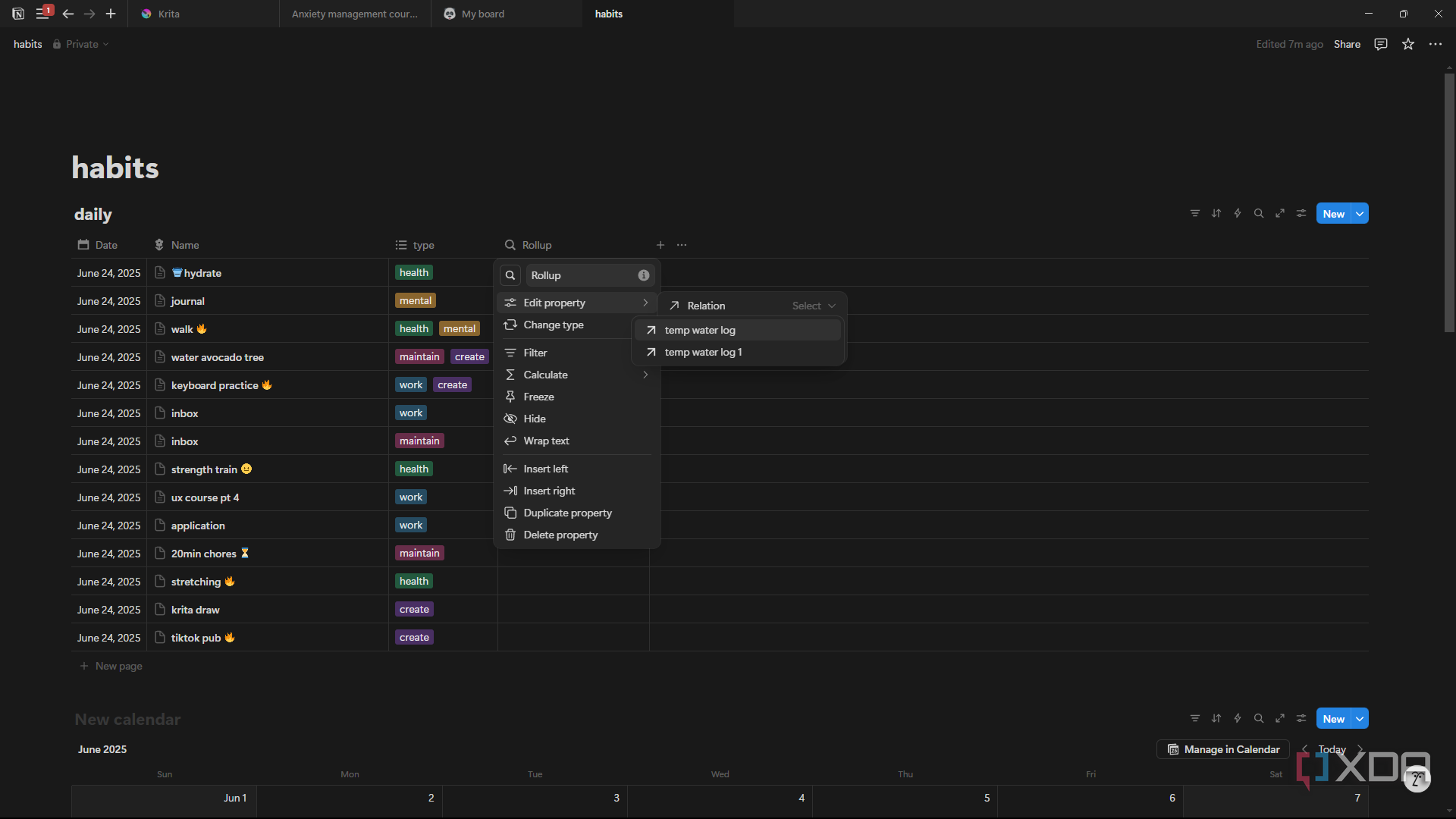 Notion selecting Rollup relation