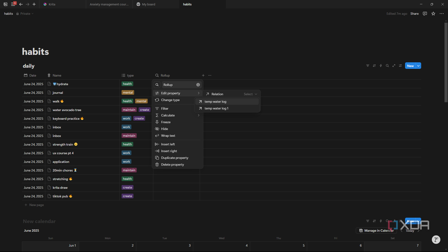 Notion selecting Rollup relation