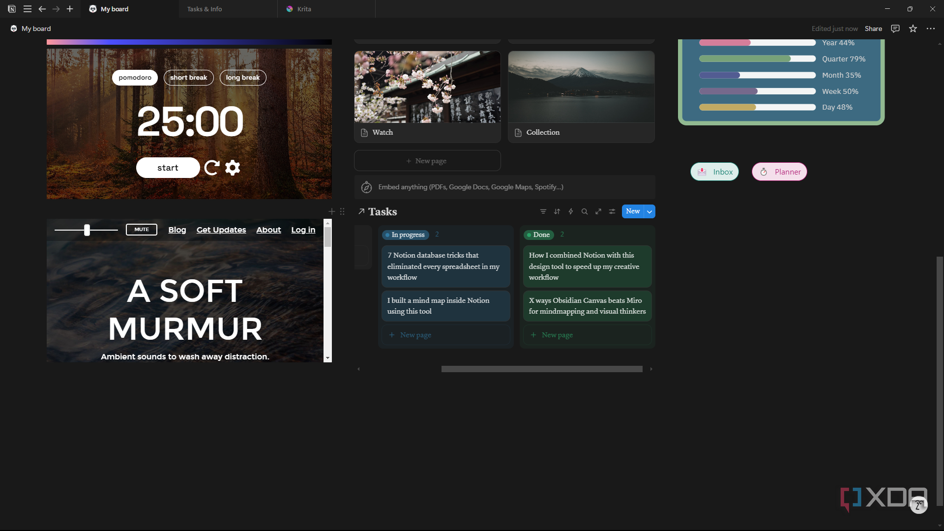Notion view database with different layout