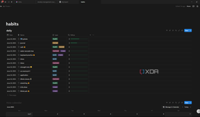 Notion viewing Rollup status bar