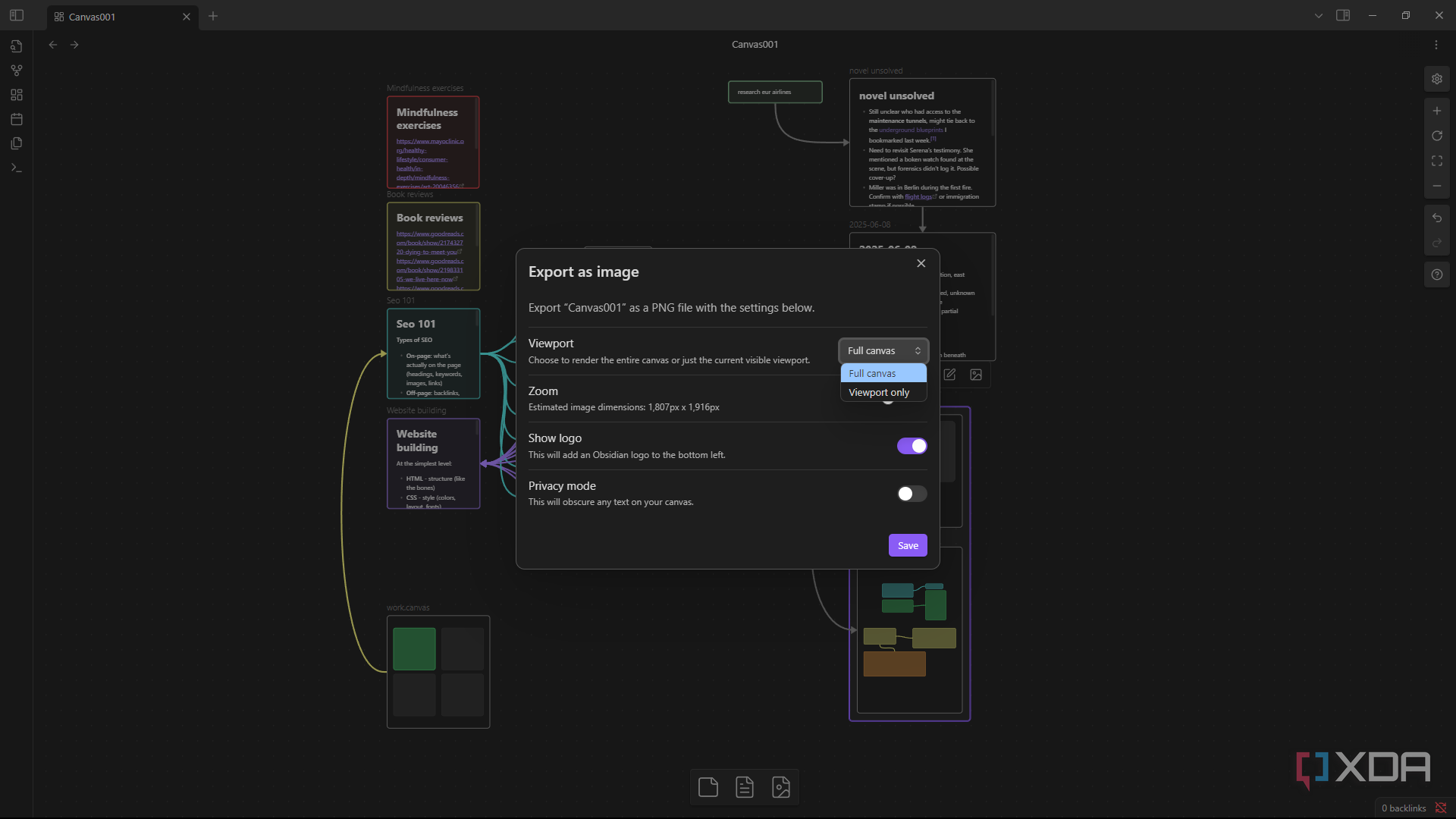 5 ways Obsidian Canvas beats Miro for mindmapping and visual thinkers