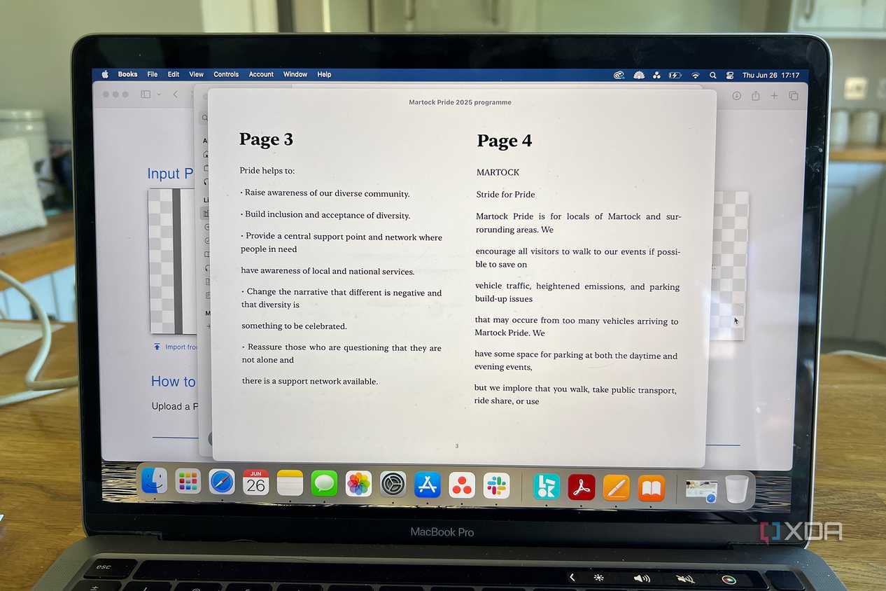 Omni Tools PDF to ePub feature with eBook pages 3 and 4 visible