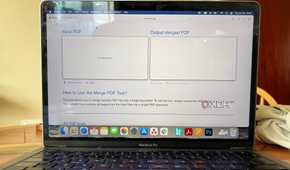 Omni Tools Merge PDF feature upload page