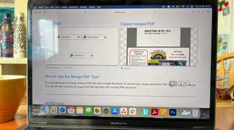 Omni Tools Merge PDF feature merged file output
