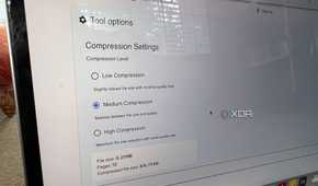Omni Tools compress PDF feature medium compression settings