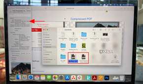 Compressed PDF size results