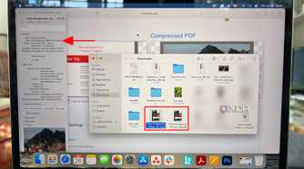 Compressed PDF size results