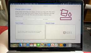 Omni Tools recolor image tool upload page
