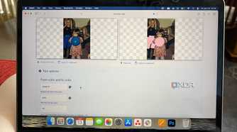 Omni Tools recolor image tool before and after changing blue to pink