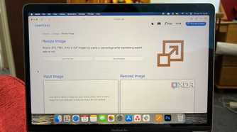 Omni Tools resize image tool upload page