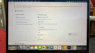 Omni Tools resize image tool settings