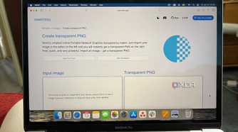Omni Tools transparent PNG tool upload page