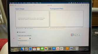 Omni Tools transparent PNG tool upload page