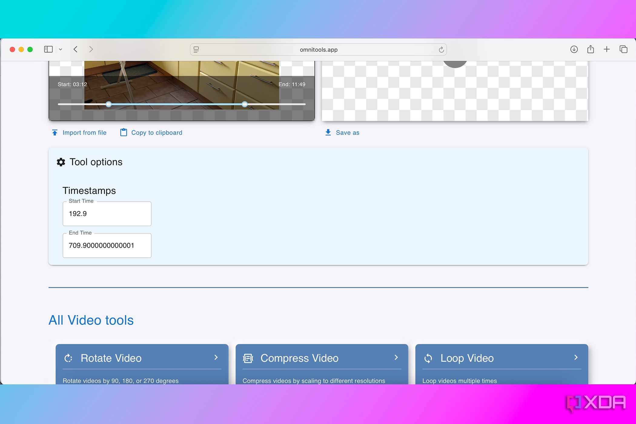 I use Omni Tools for basic video editing tasks — here’s how