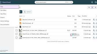 OpenCloud options