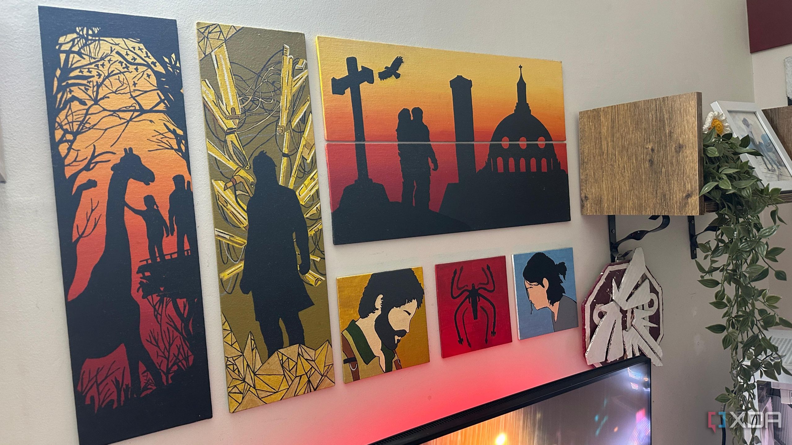 An image of artwork from different games.