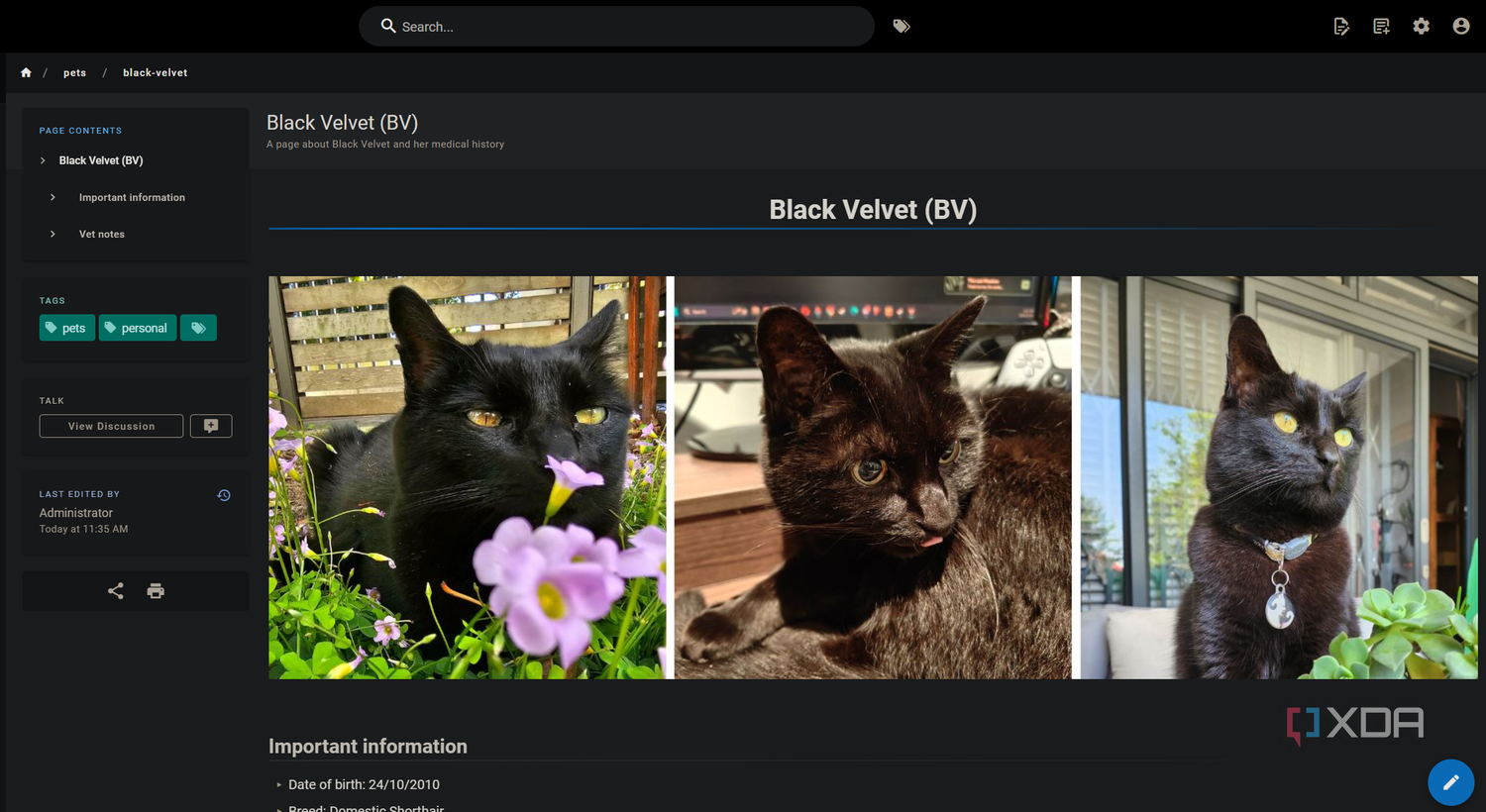 Wiki R I self-hosted a personal wiki with Markdown and search support