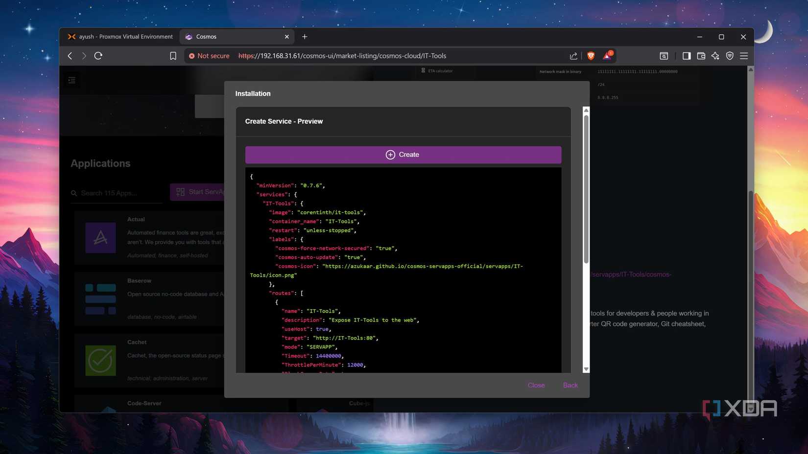 Deploying IT-Tools on Cosmos