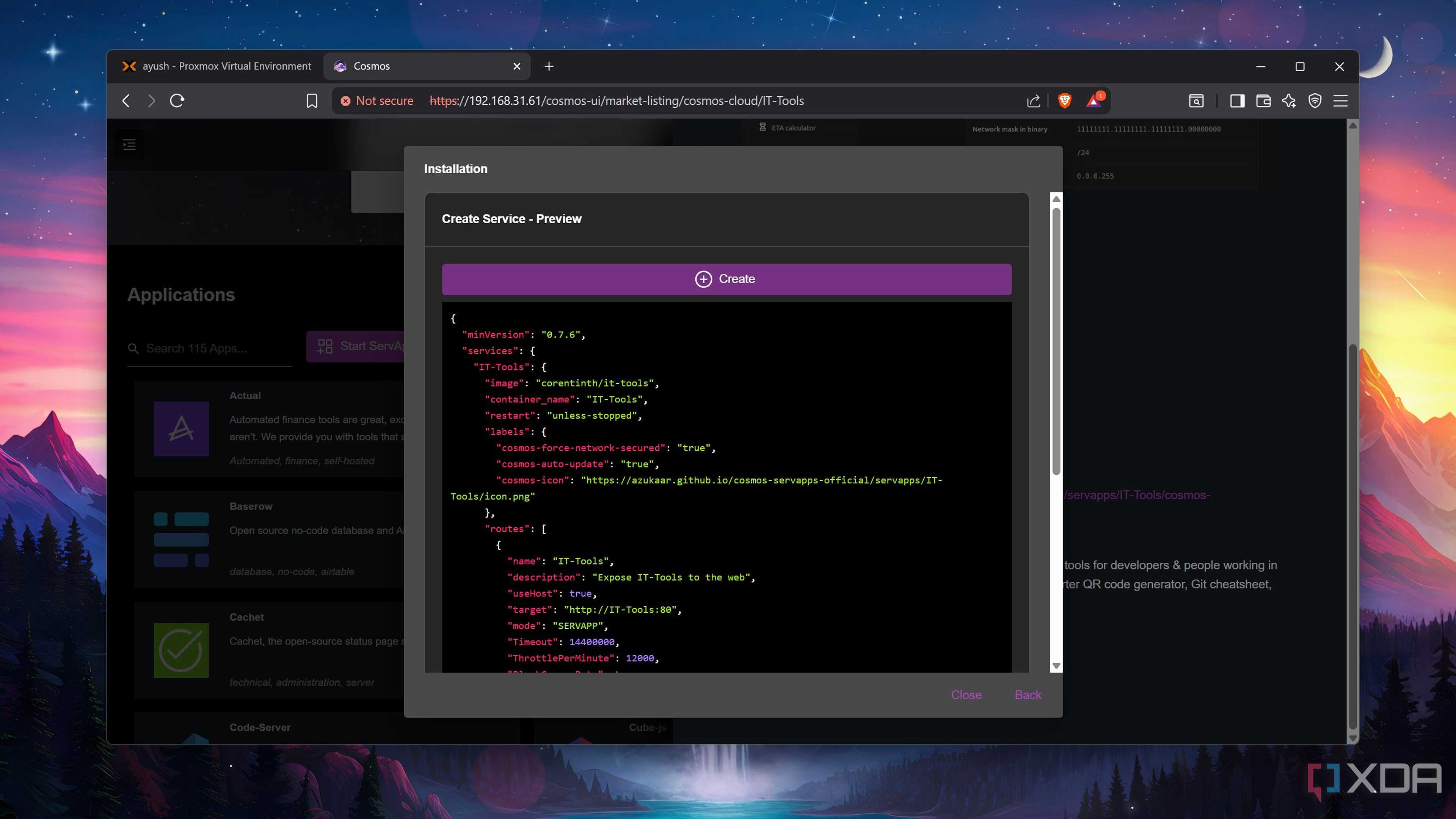 Deploying IT-Tools on Cosmos