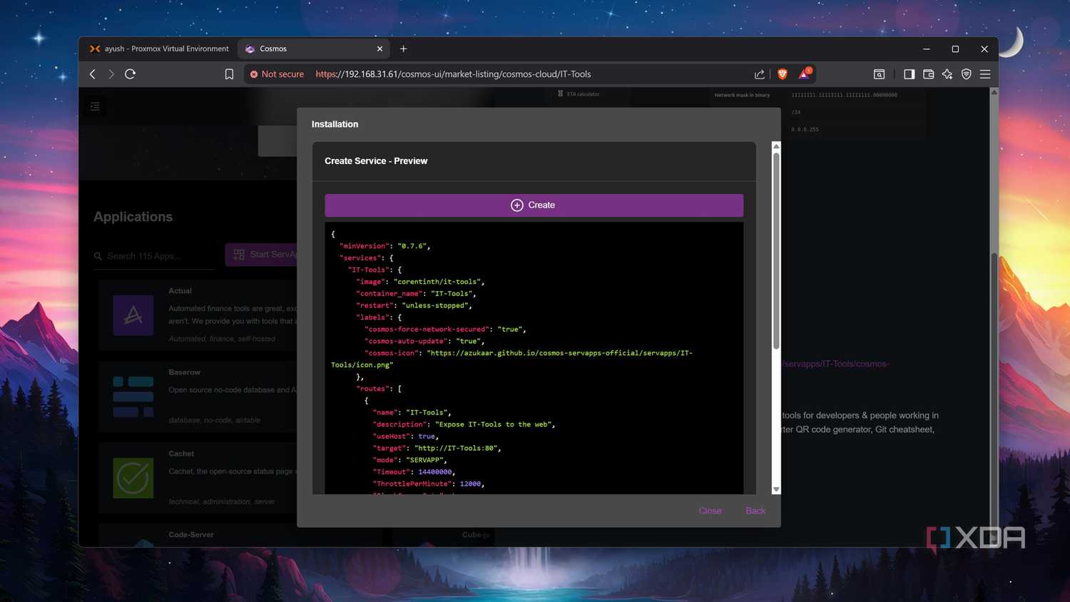 Deploying IT-Tools on Cosmos