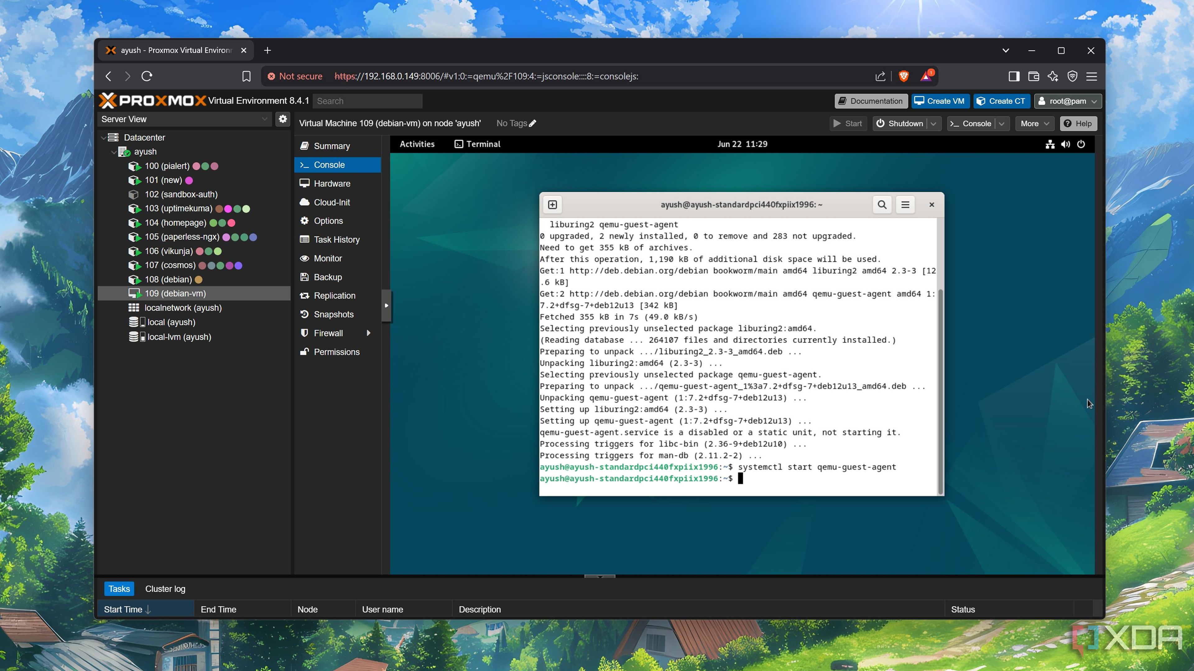 This Proxmox script makes updating my VMs and LXCs so much easier
