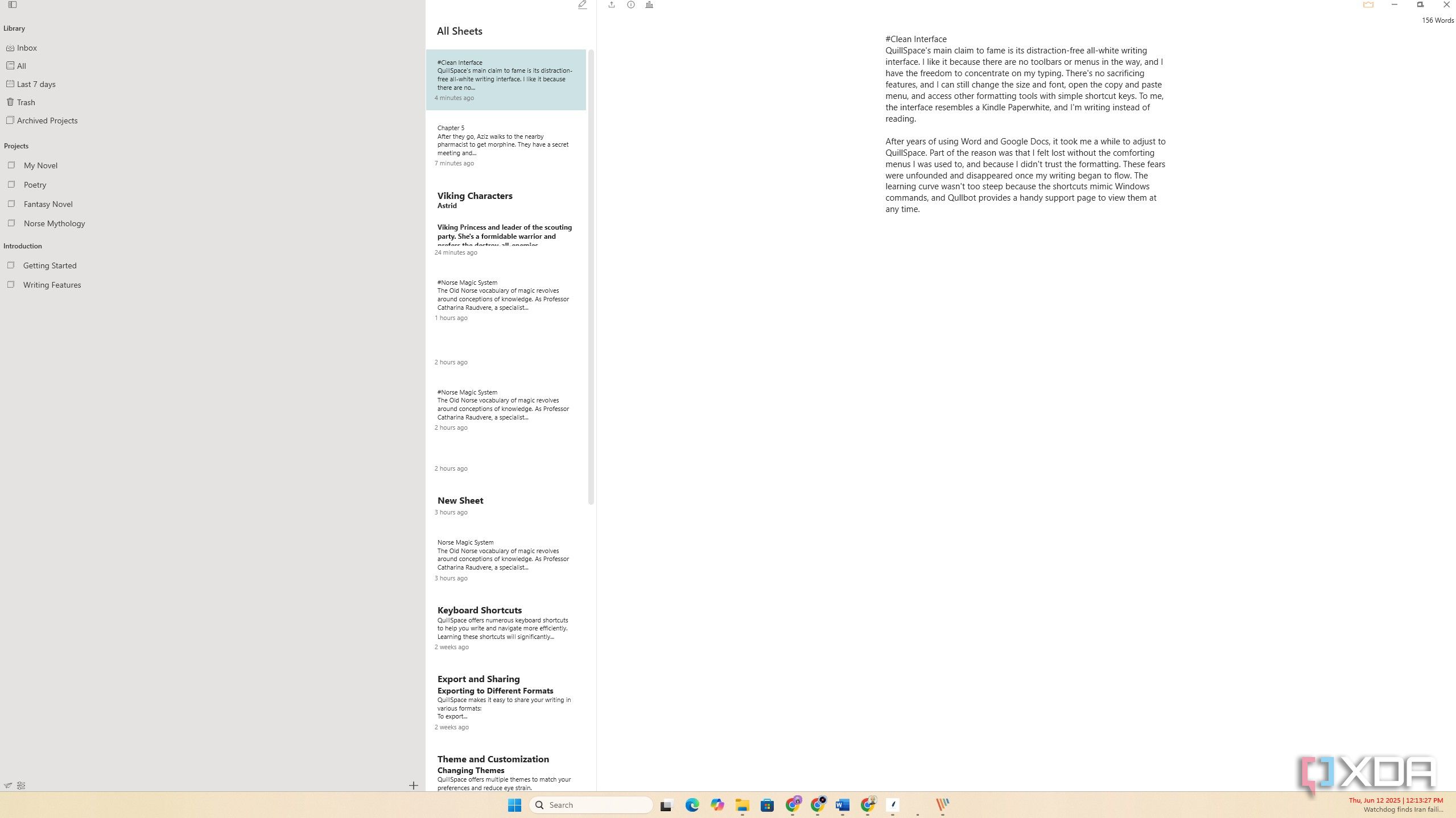 QuillSpace Organizational features 