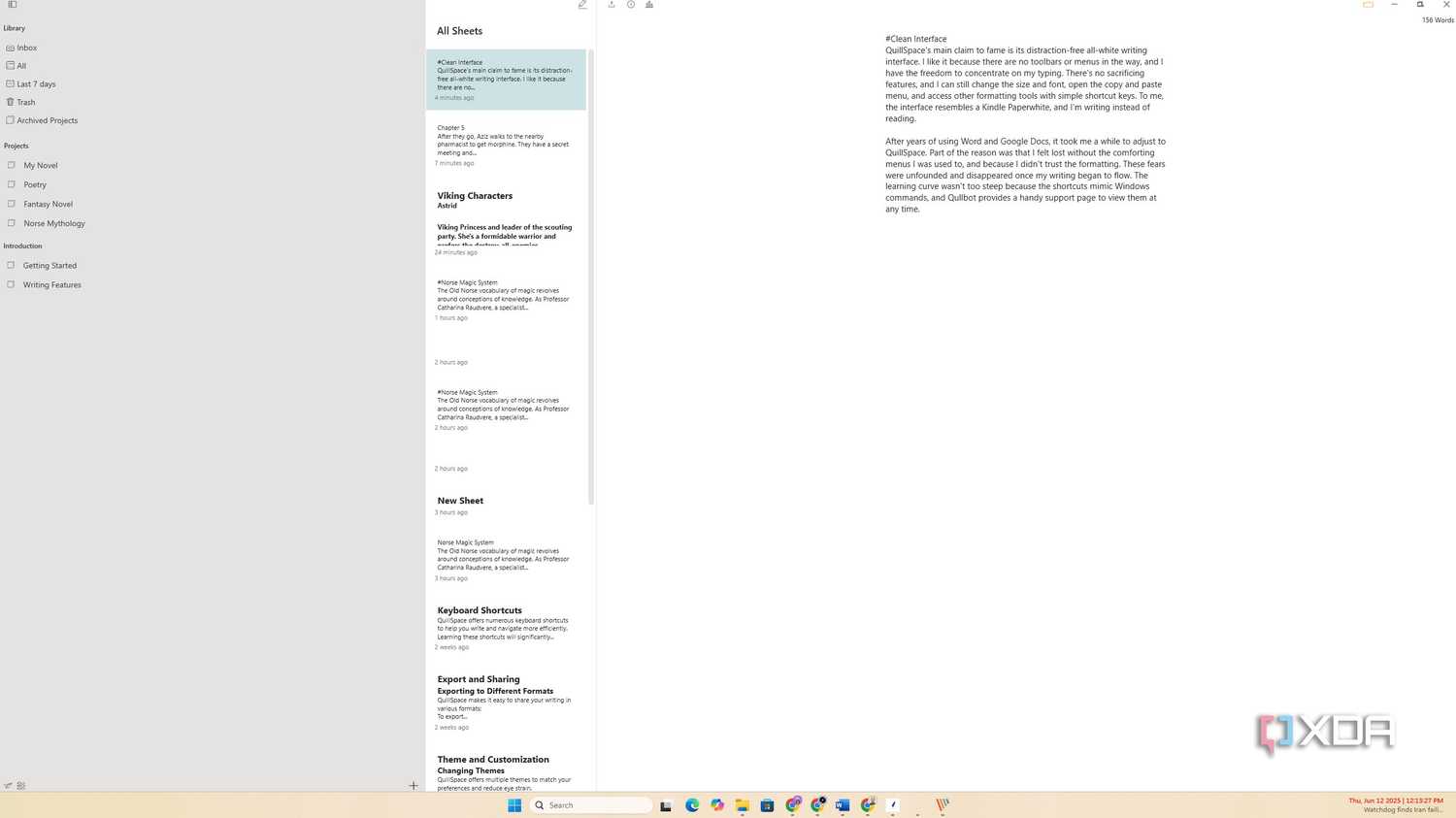 QuillSpace Organizational features