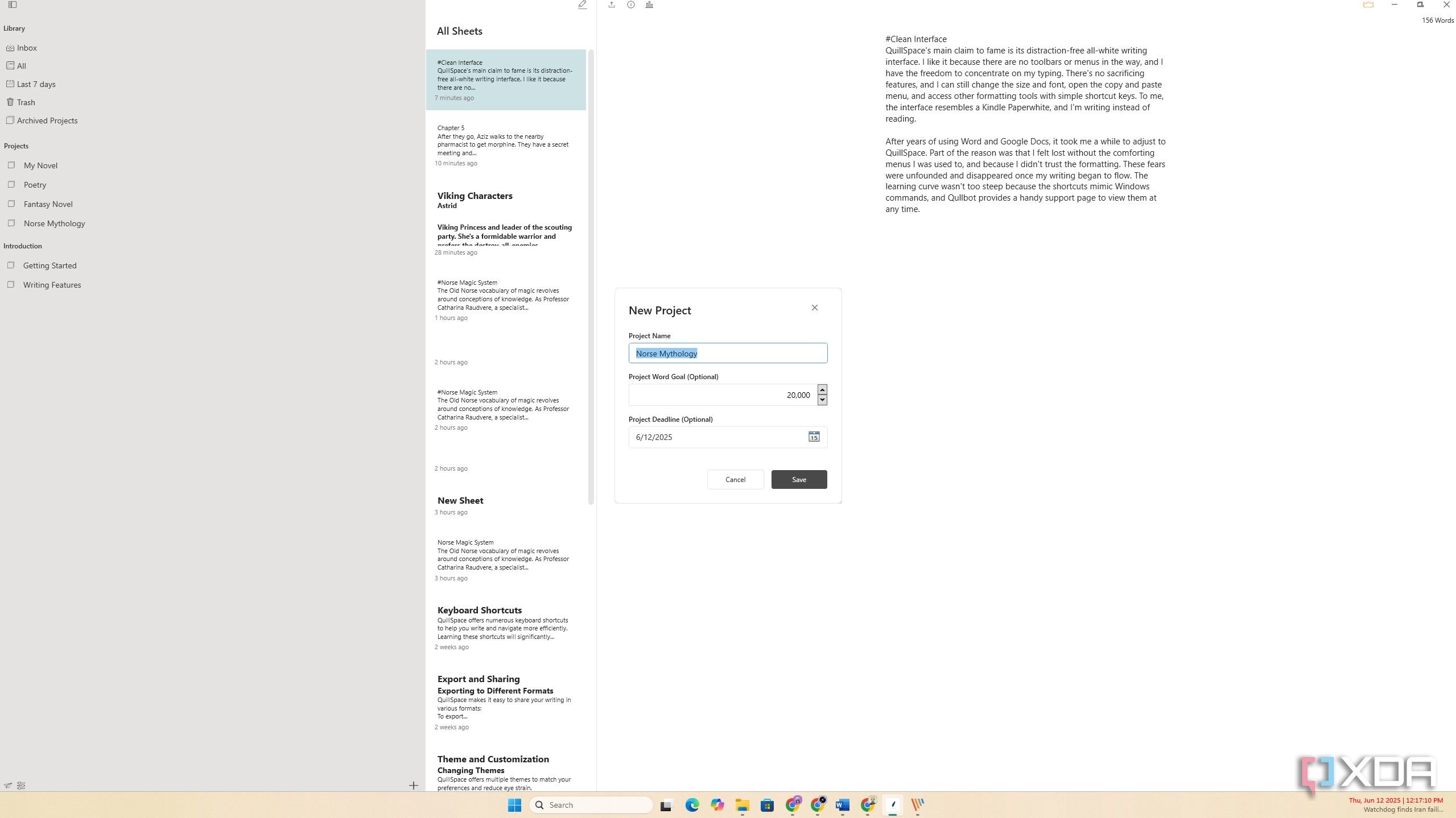 QuillSpace Organizational features 