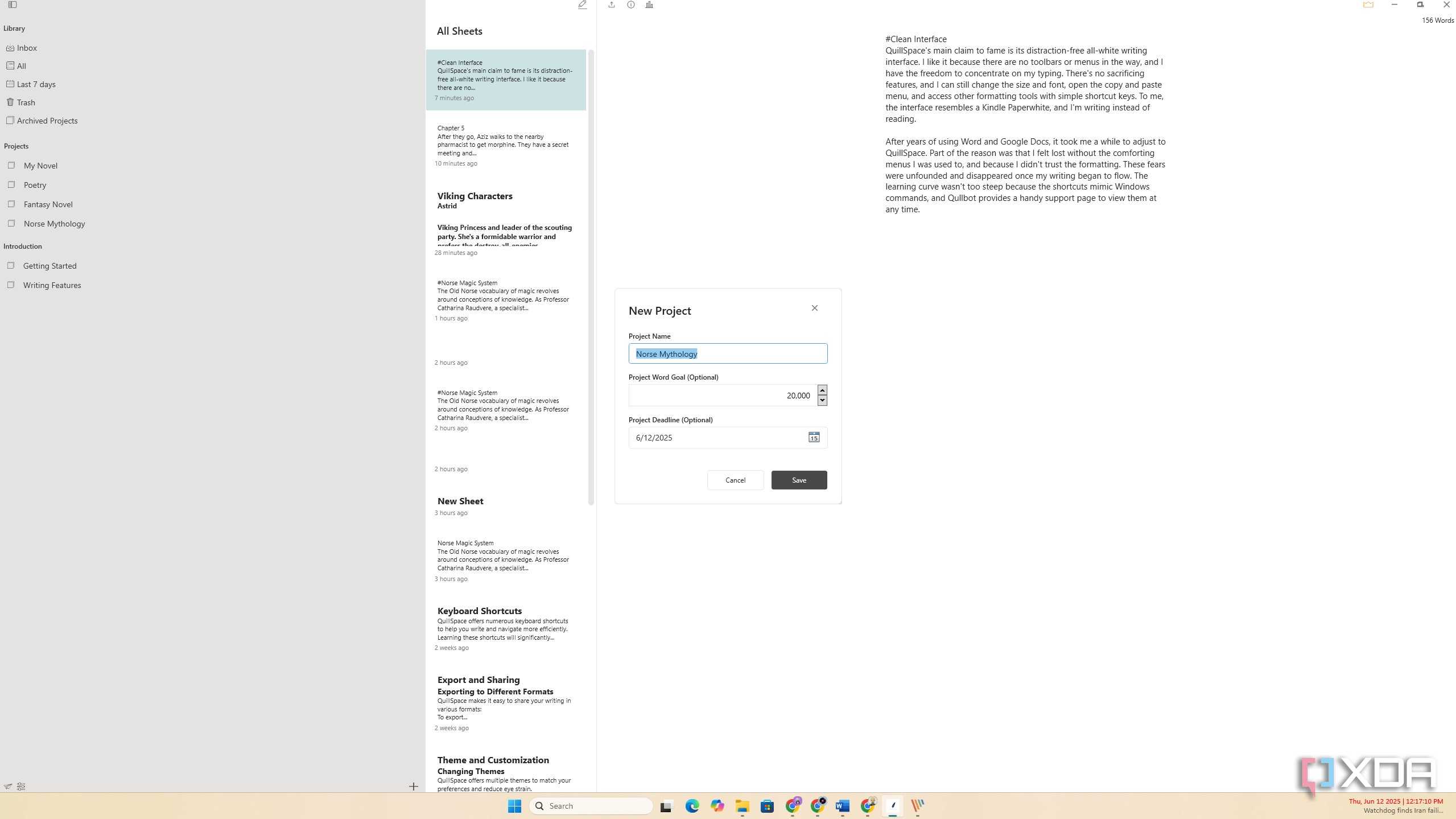 QuillSpace Organizational features