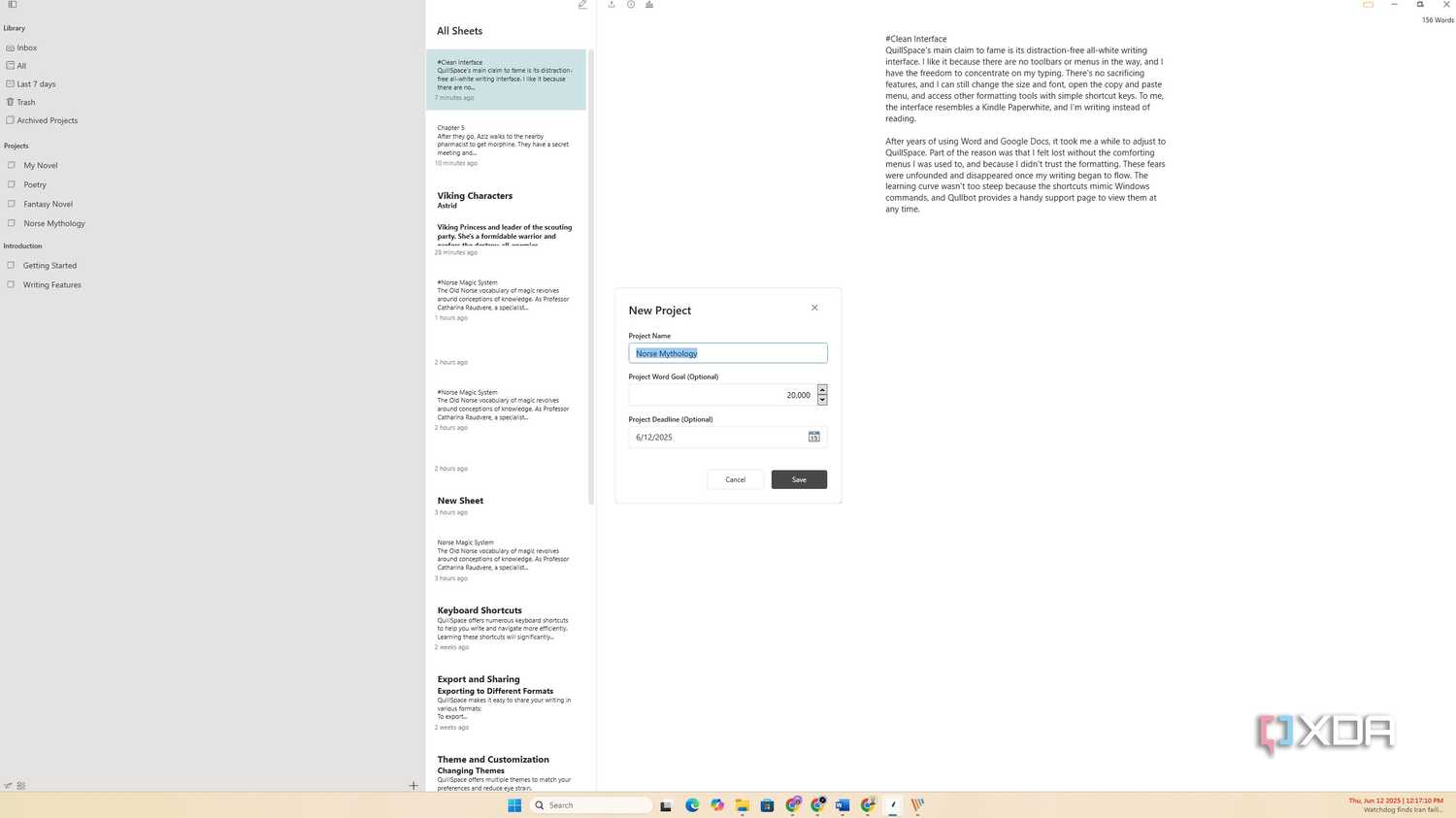 QuillSpace Organizational features