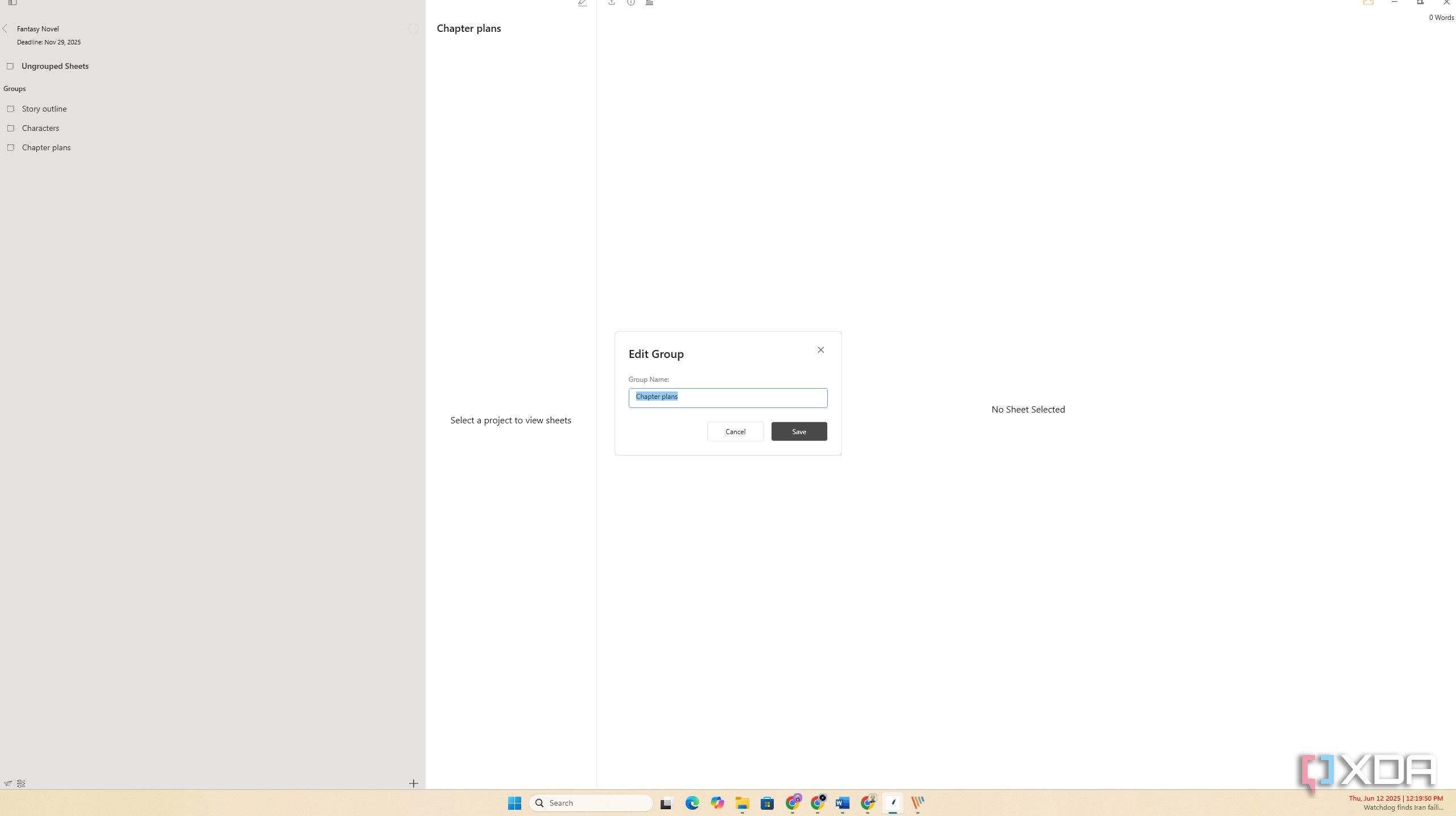 QuillSpace Organizational features 