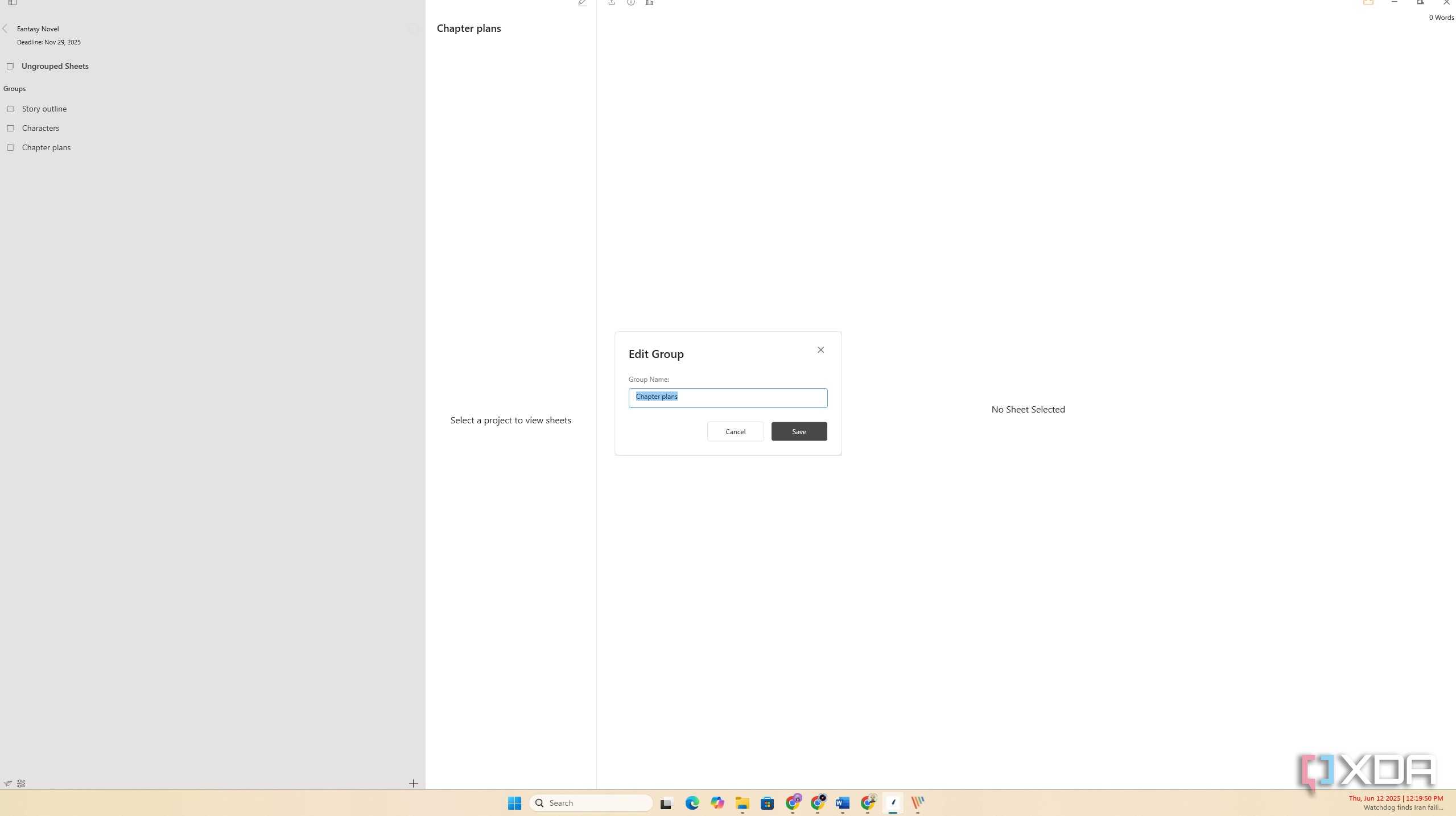 QuillSpace Organizational features