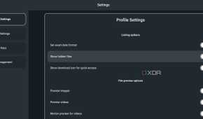 FileBrowser Quantum settings