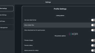 FileBrowser Quantum settings