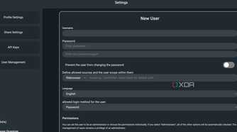 FileBrowser Quantum add new user