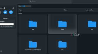 FileBrowser Quantum folders