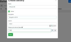 create battery in Grocy
