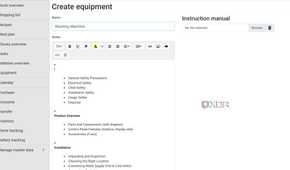 Create equipment in Grocy