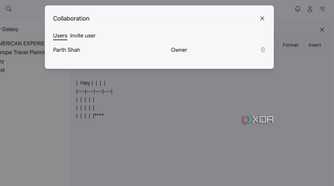 Many Notes adding a collaborator