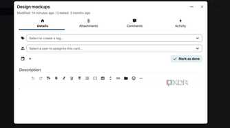 Nextcloud task details